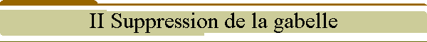 II Suppression de la gabelle
