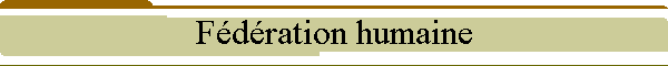 Fdration humaine